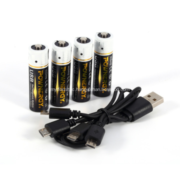 1850mWh AA Battery USB Charger